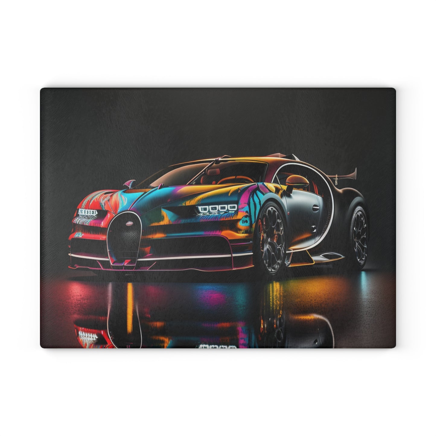 Glass Cutting Board Bugatti Chiron Super 2