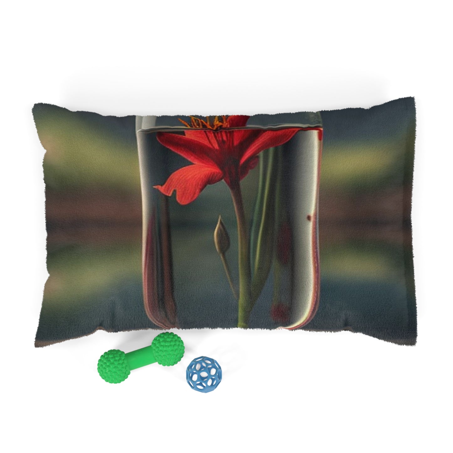 Pet Bed Red Lily in a Glass vase 1