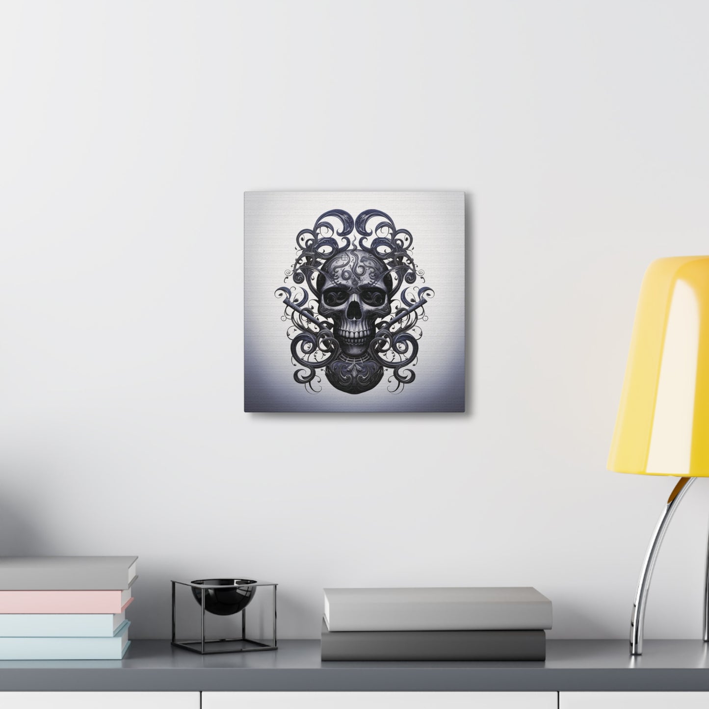 Canvas Gallery Wraps Skull Treble Clef 1