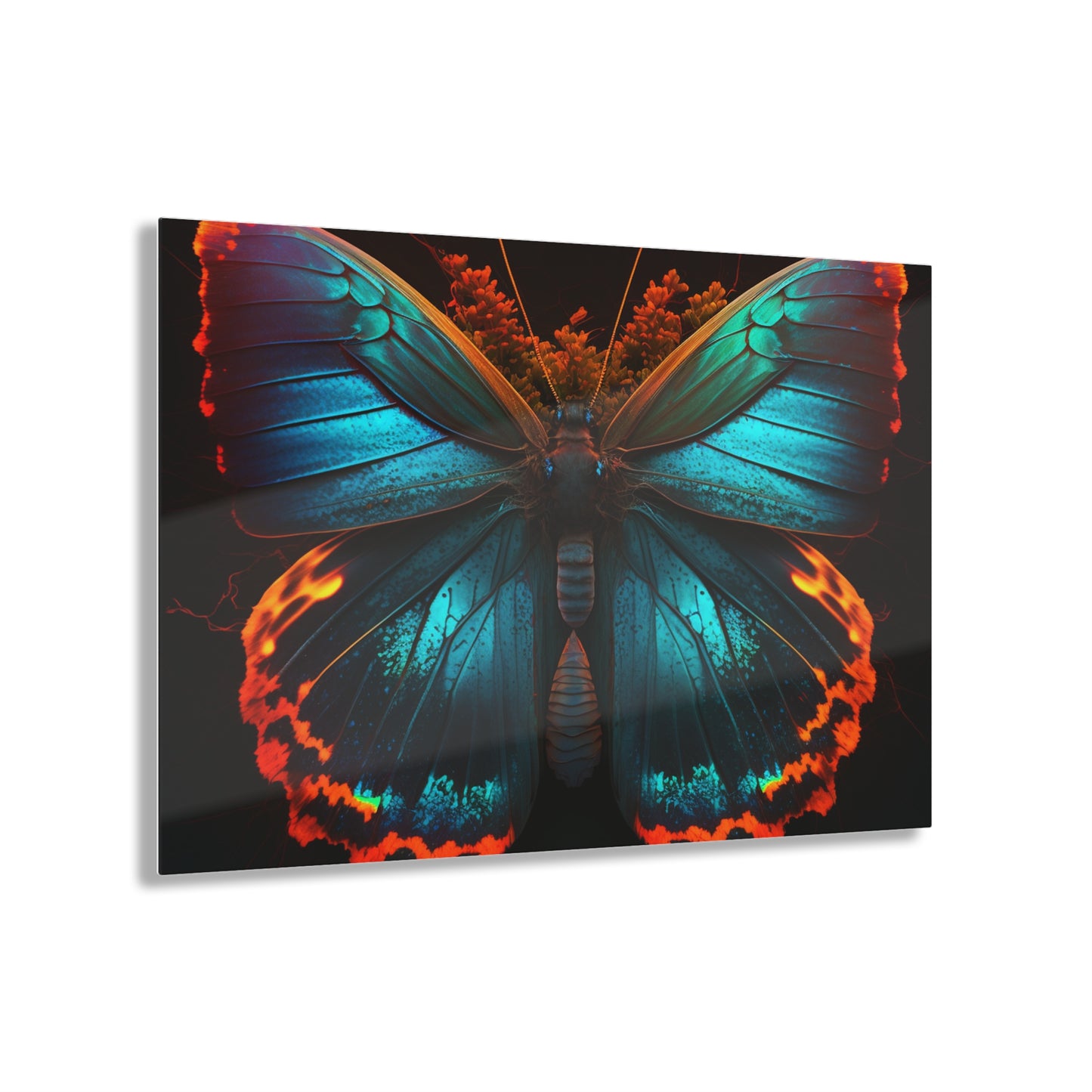 Acrylic Prints Neon Butterfly Flair 3