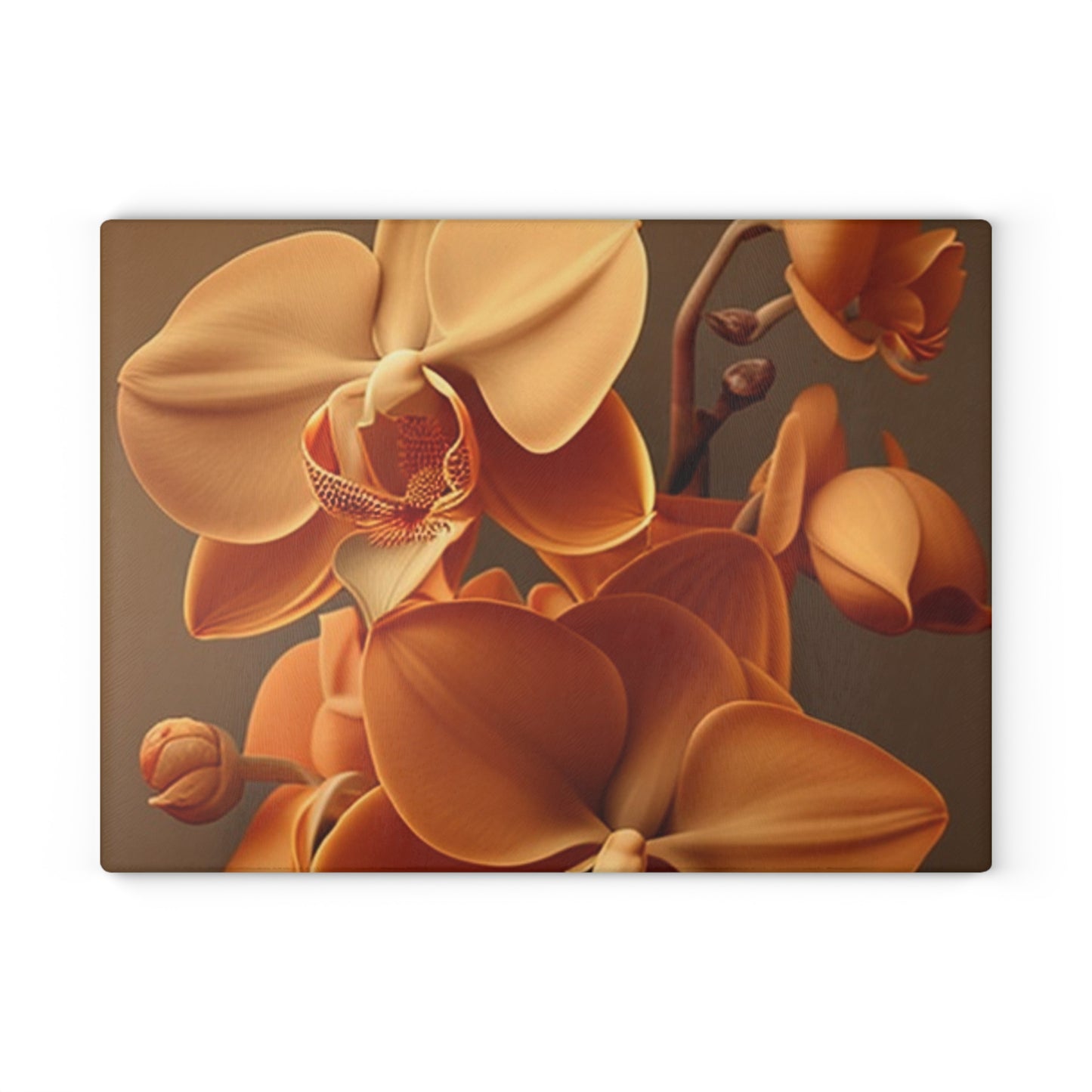 Glass Cutting Board orchid pedals 4