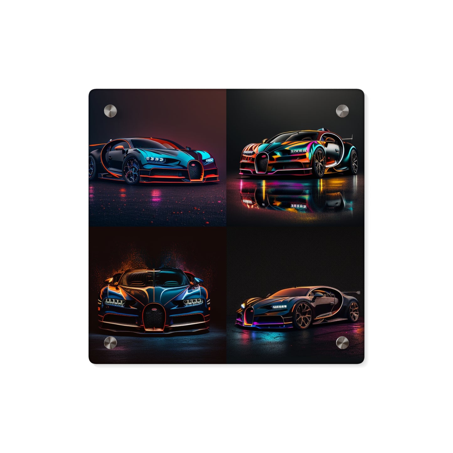 Acrylic Wall Art Panels Bugatti Chiron Super 5