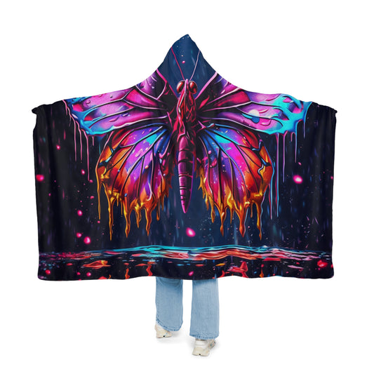 Snuggle Hooded Blanket Pink Butterfly Flair 2