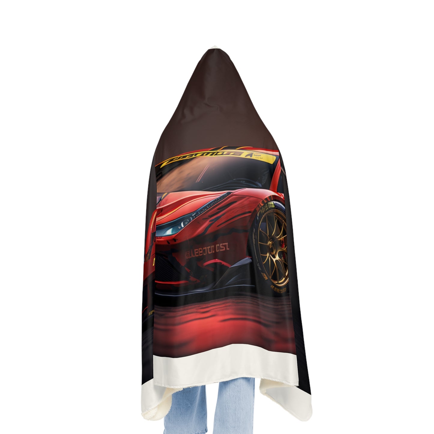 Snuggle Hooded Blanket Ferrari Red 1