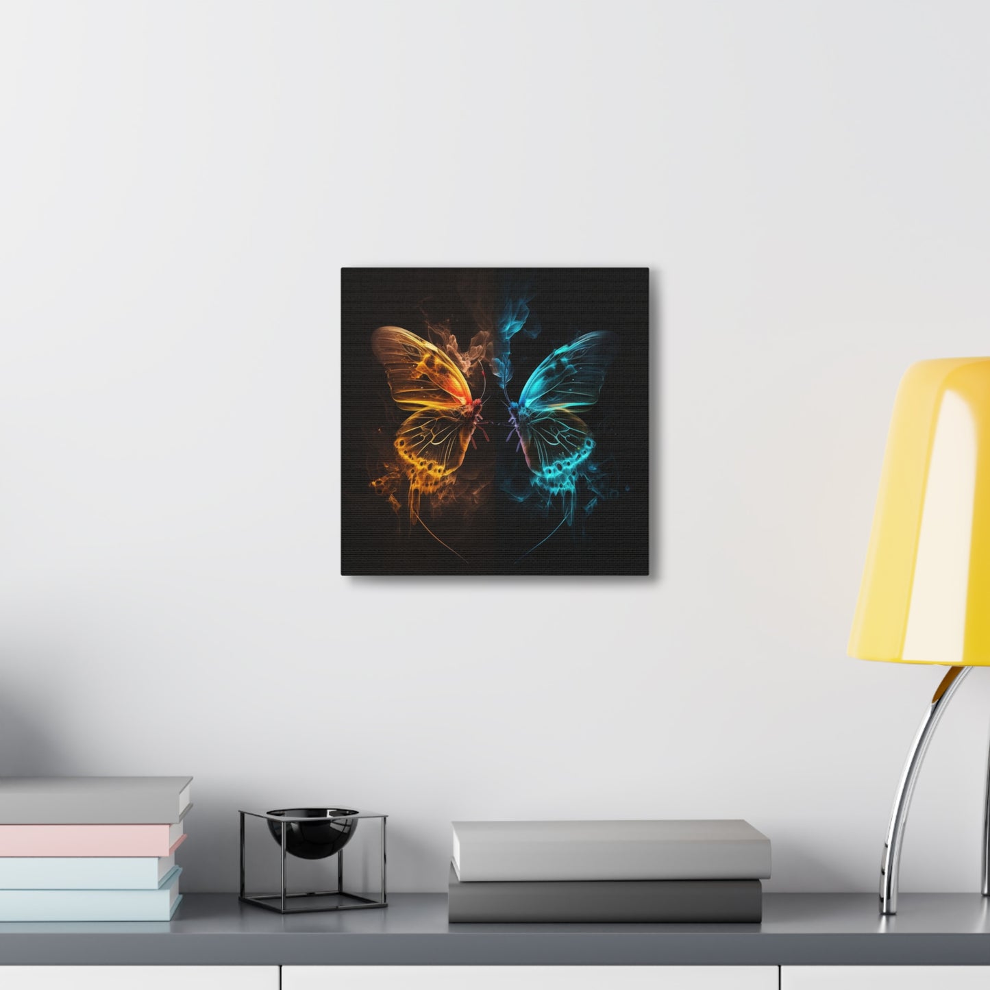 Canvas Gallery Wraps Kiss Neon Butterfly 8