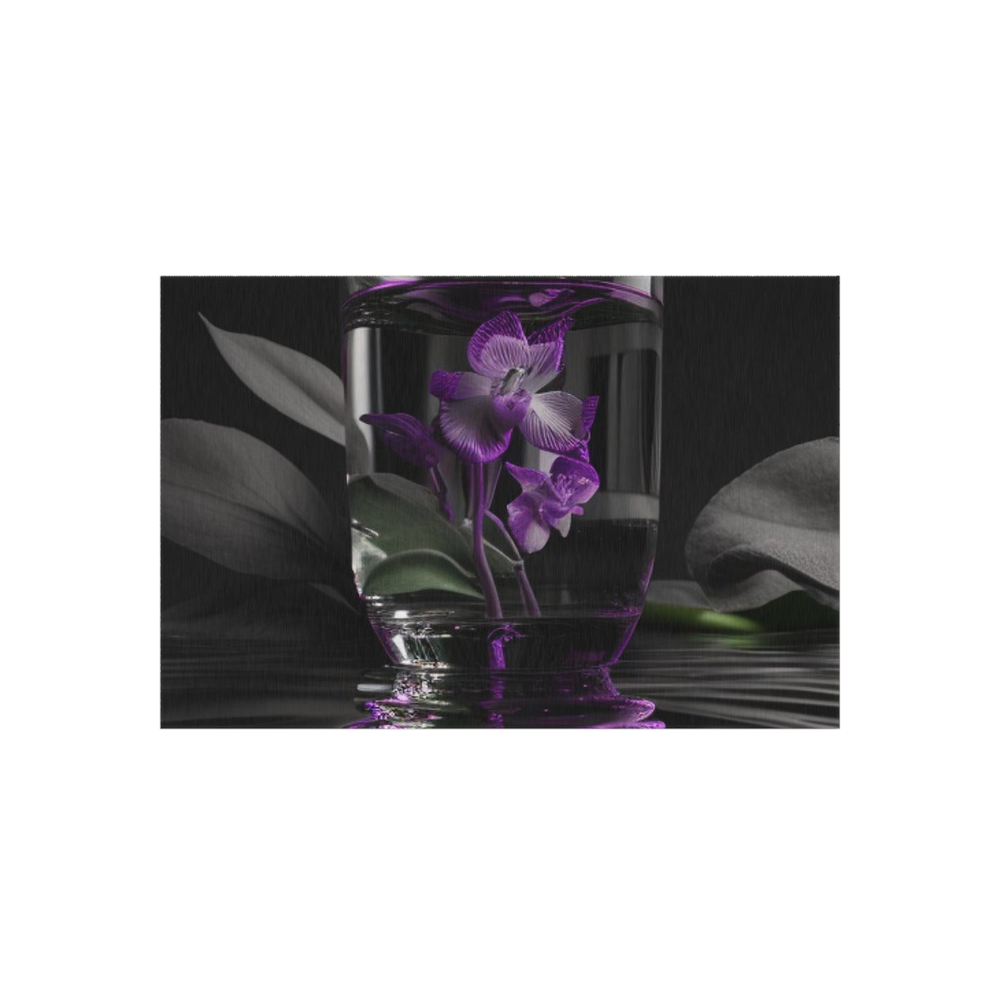 Outdoor Rug  Purple Orchid Glass vase 1
