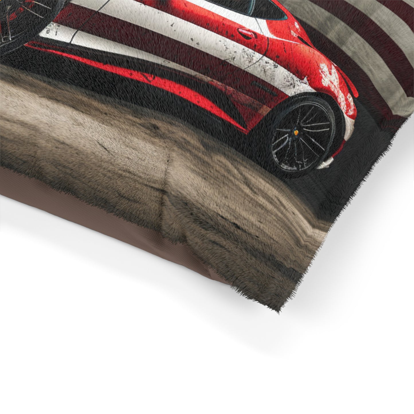 Pet Bed American Flag Background Ferrari 1