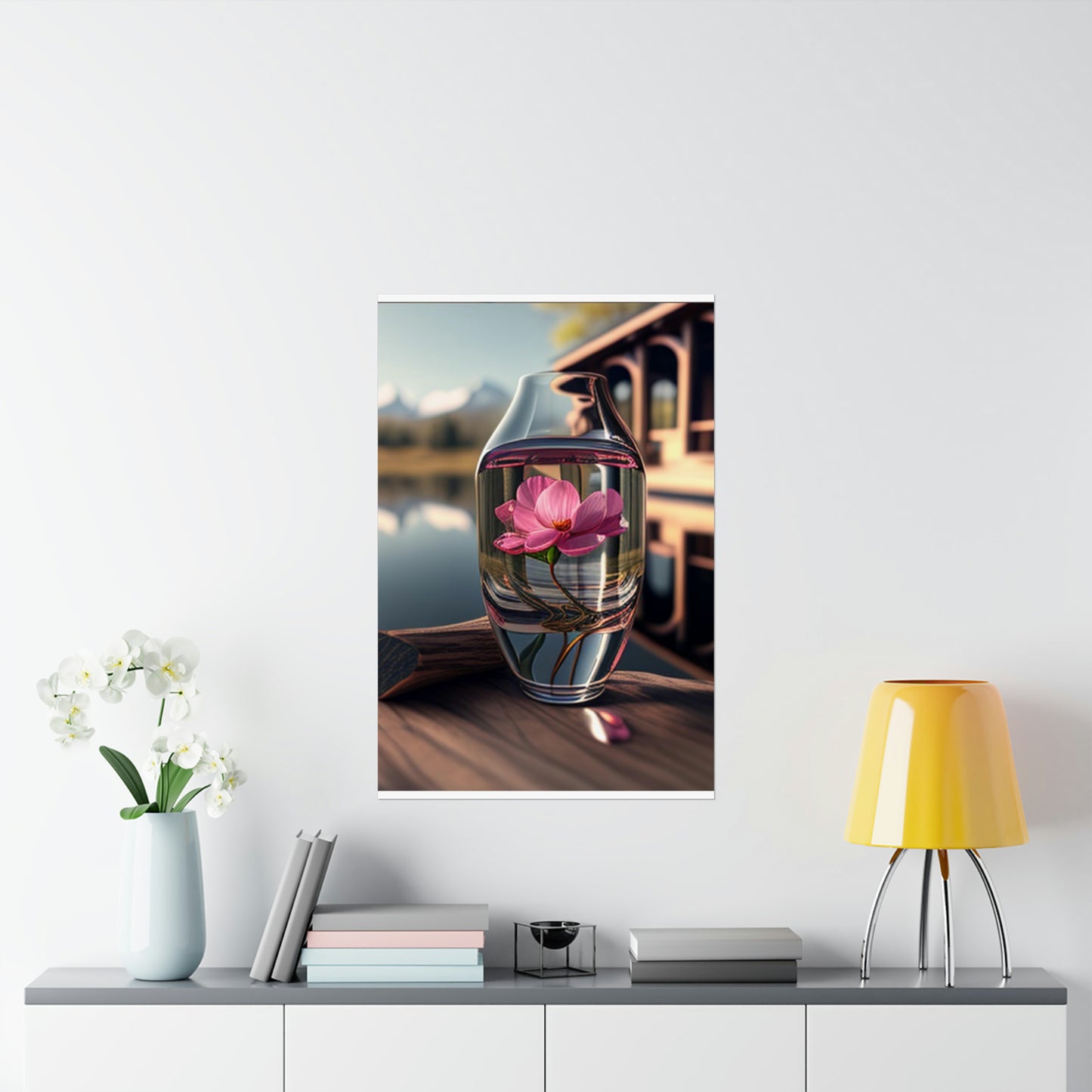 Premium Matte Vertical Posters Pink Magnolia 3