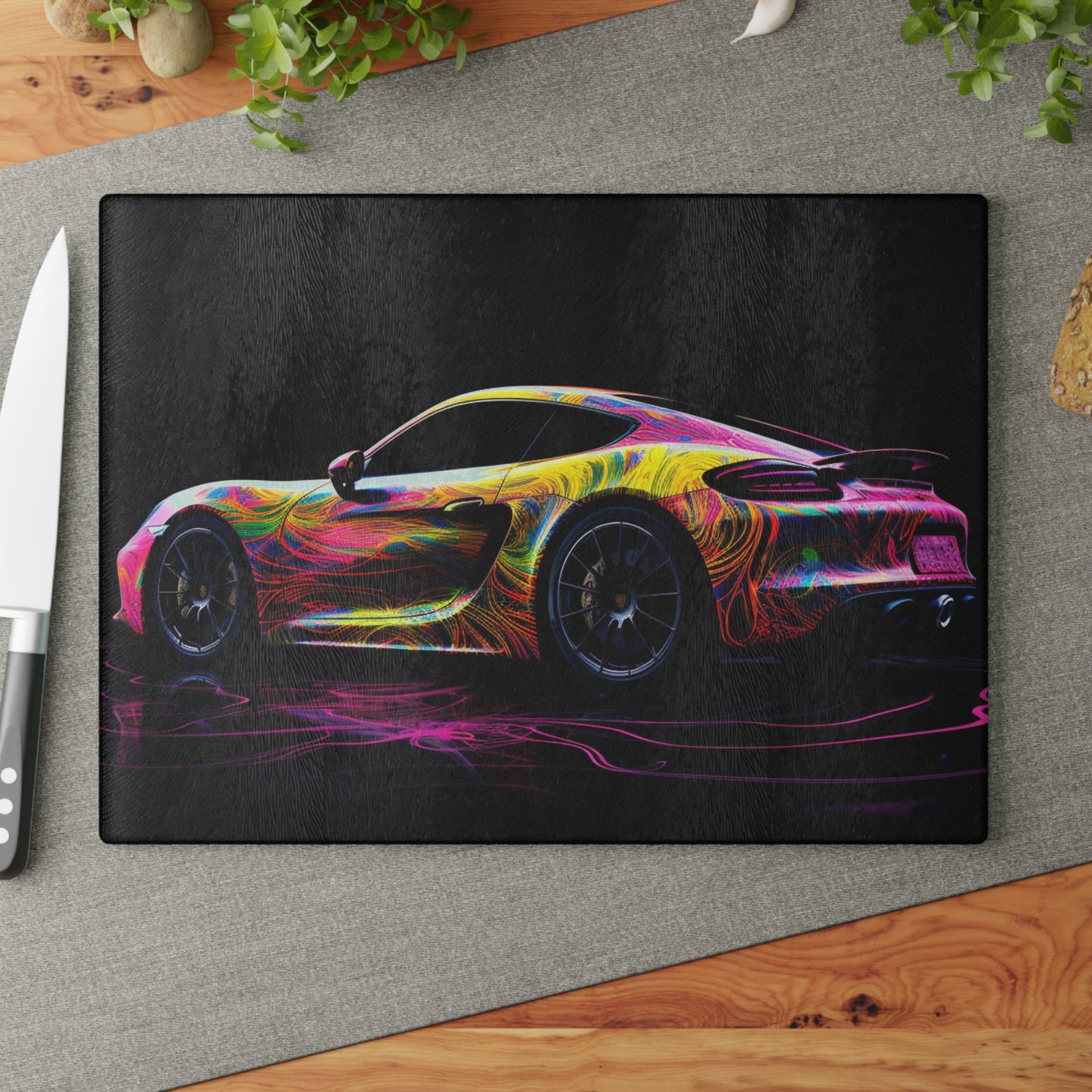 Glass Cutting Board Porsche Flair 4