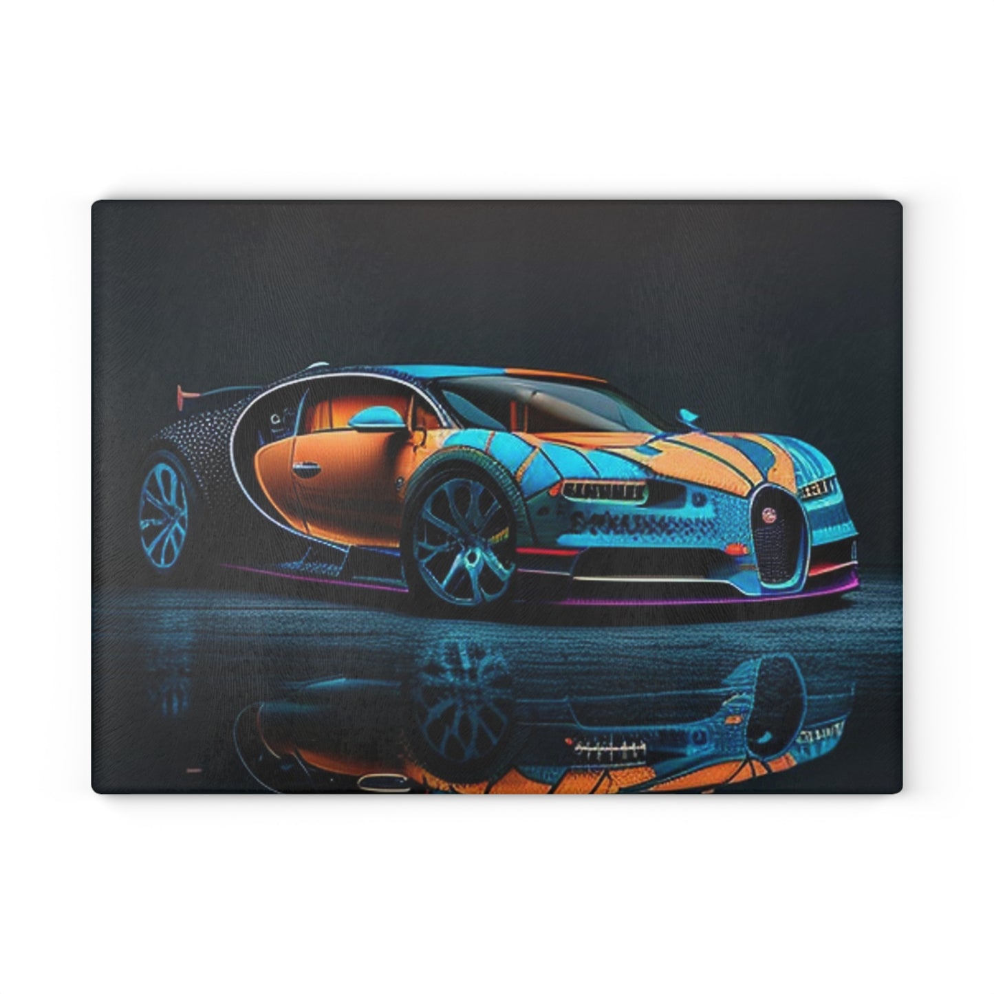 Glass Cutting Board Bugatti Blue 1