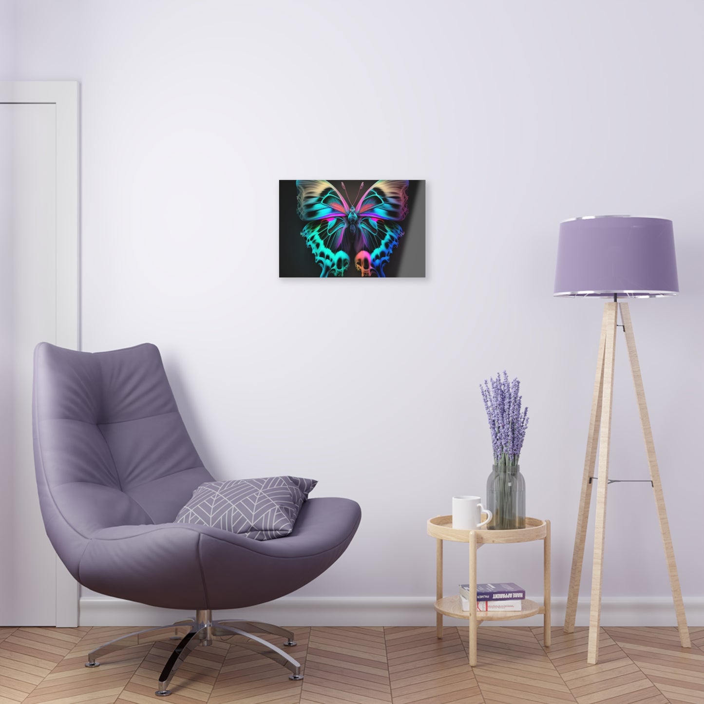 Acrylic Prints Neon Butterfly Fusion 2