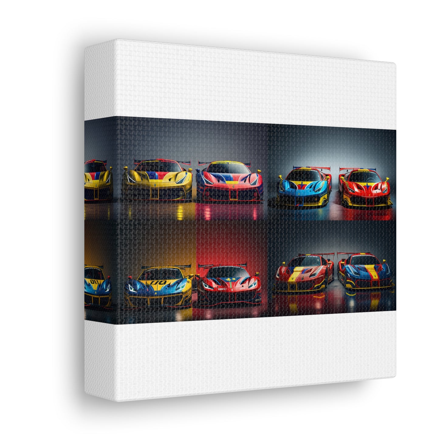 Canvas Gallery Wraps Ferrari Red Blue 5