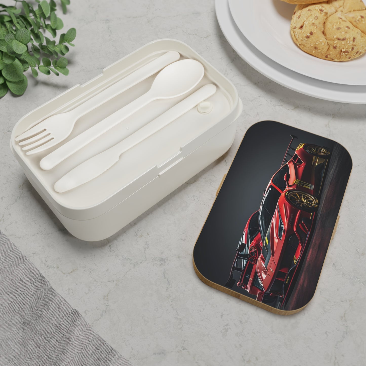 Bento Lunch Box Ferrari Red 3