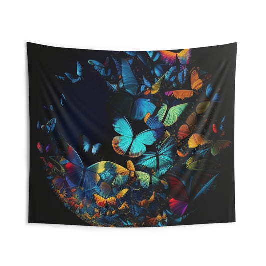 Indoor Wall Tapestries Moon Butterfly 1