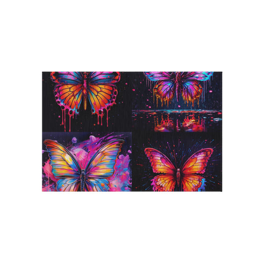 Outdoor Rug  Pink Butterfly Flair 5