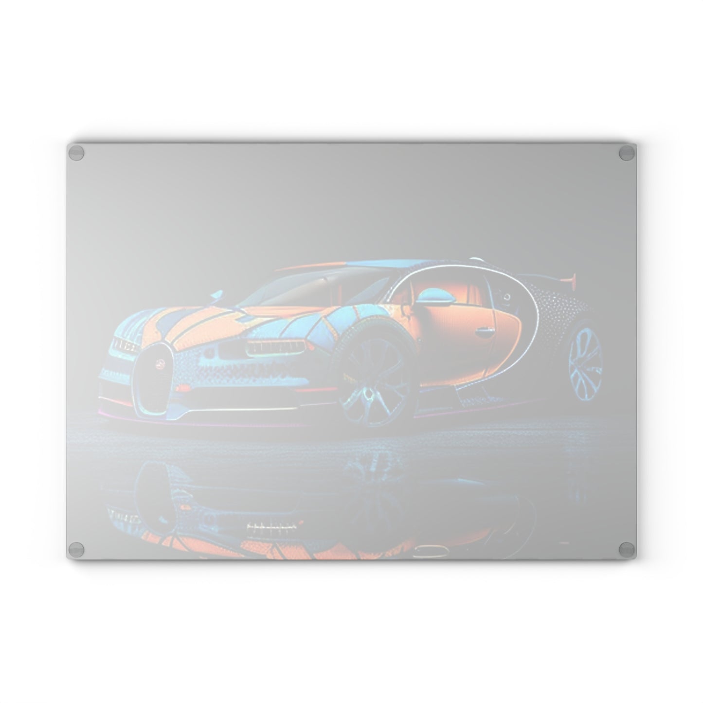 Glass Cutting Board Bugatti Blue 1