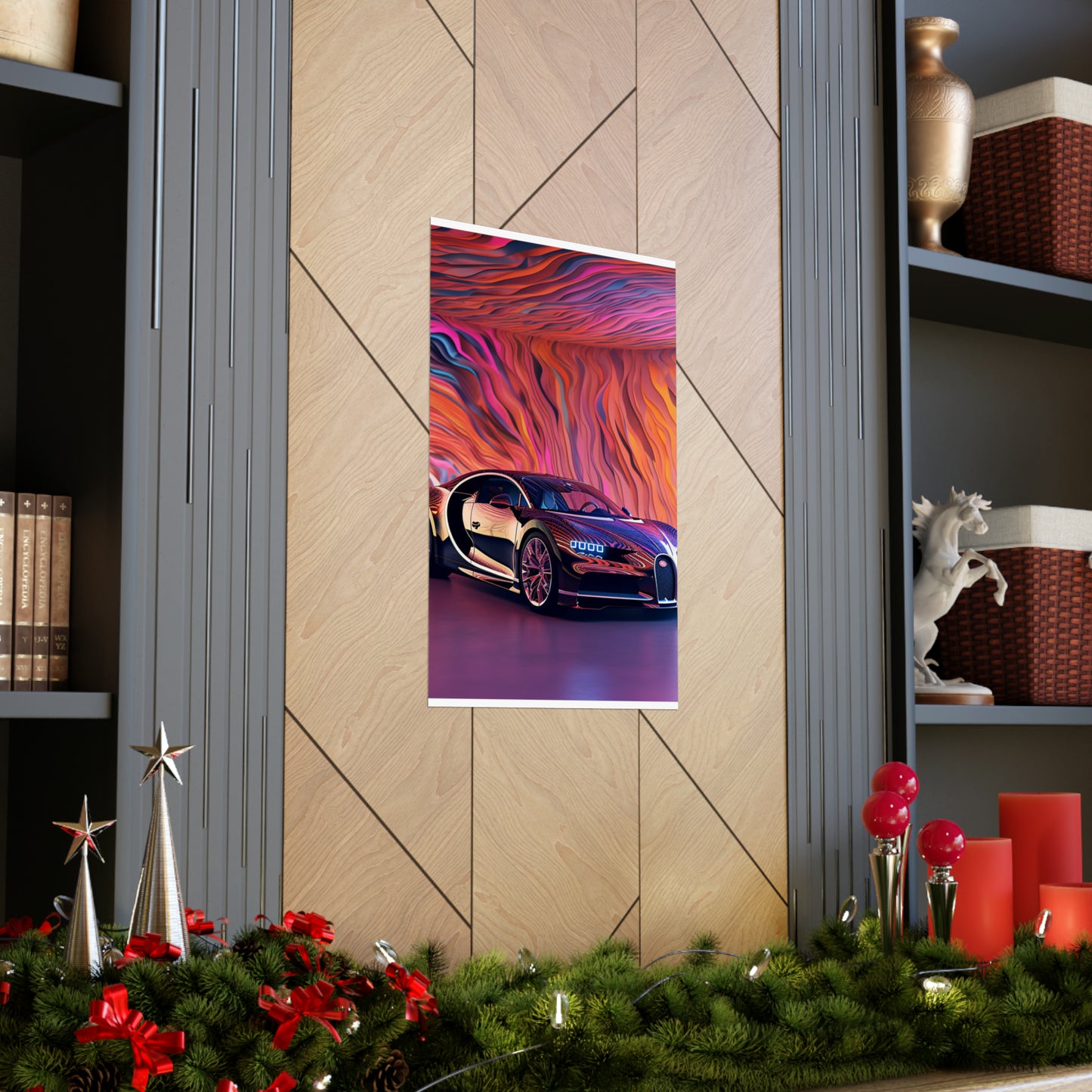 Premium Matte Vertical Posters Bugatti Abstract Flair 4