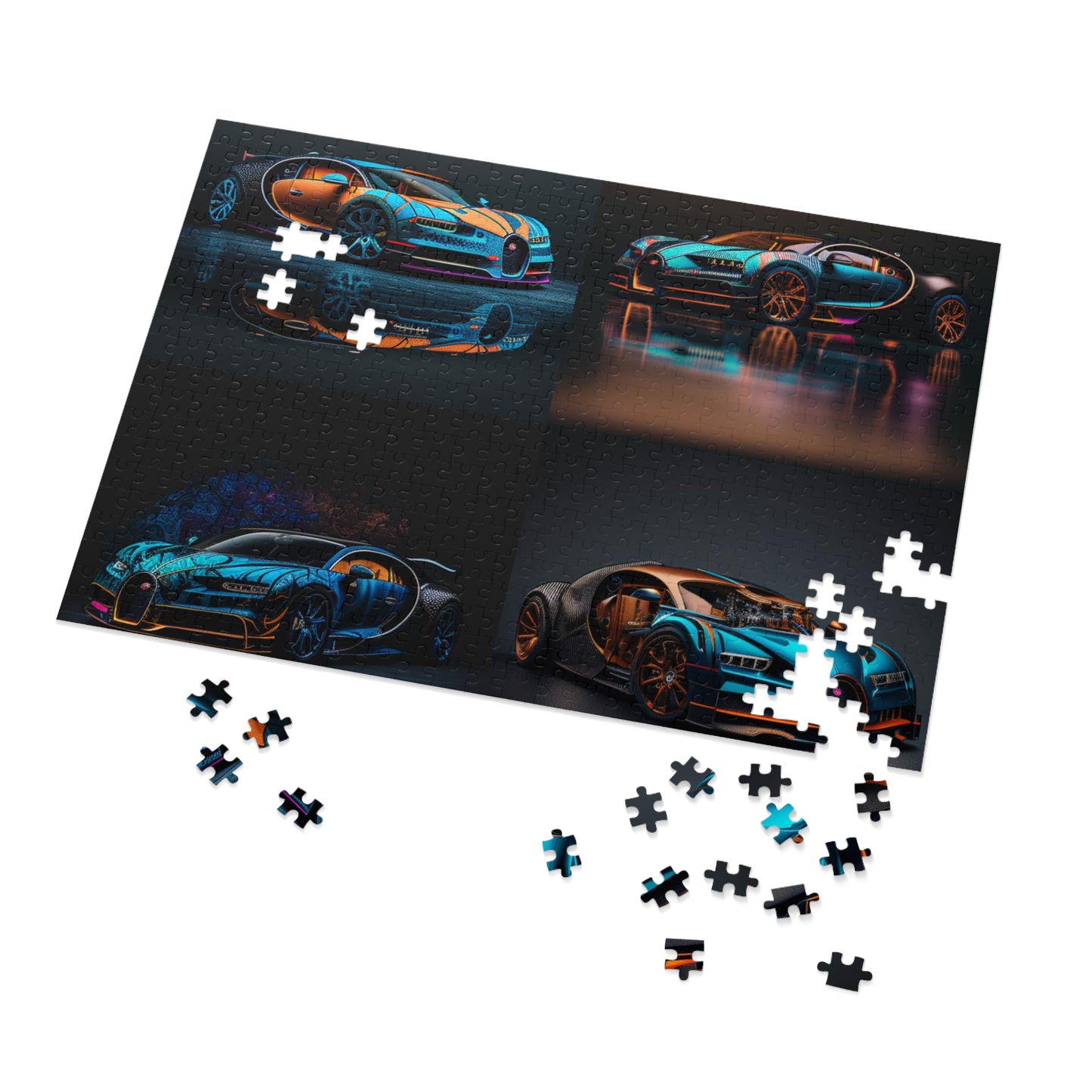 Jigsaw Puzzle (30, 110, 252, 500,1000-Piece) Bugatti Blue 5