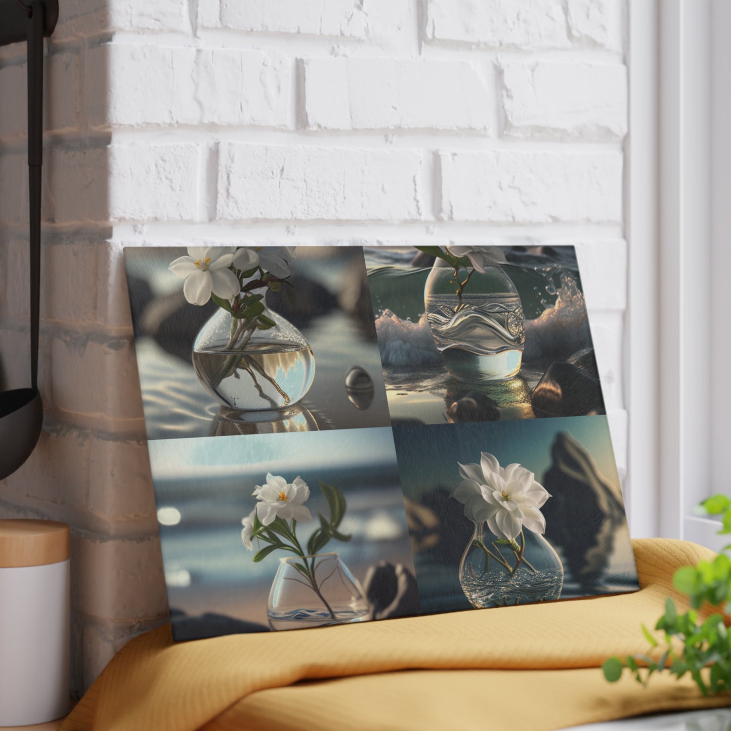 Glass Cutting Board Jasmine glass vase 5