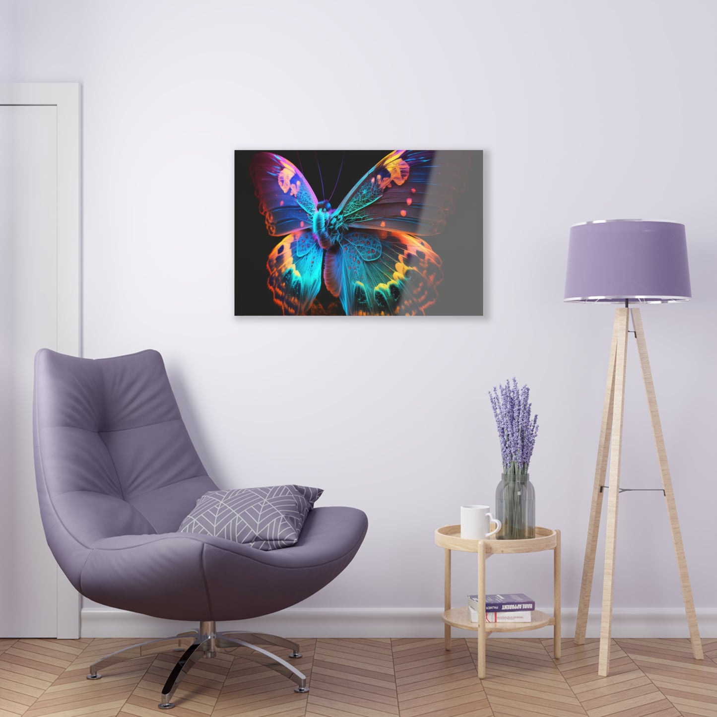 Acrylic Prints Raw Hyper Color Butterfly 4