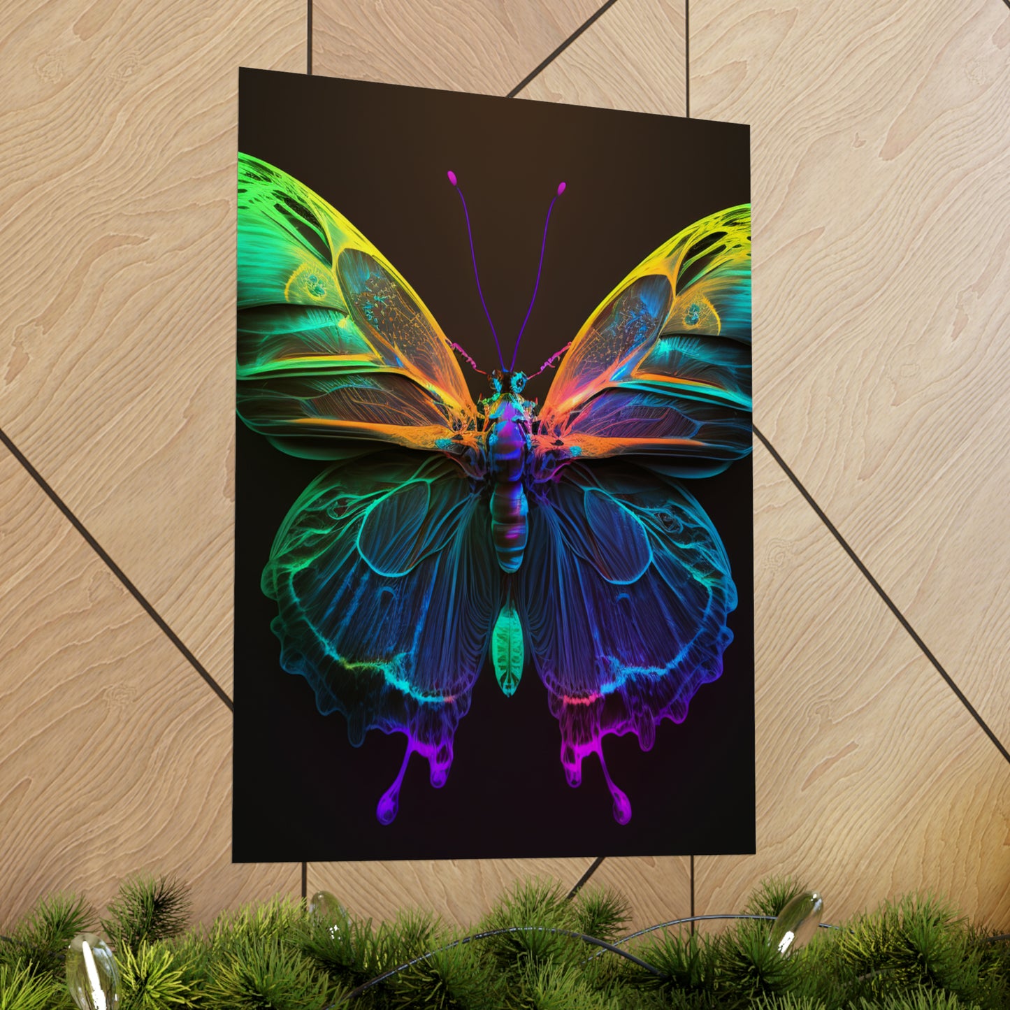 Premium Matte Vertical Posters Raw Hyper Color Butterfly 3