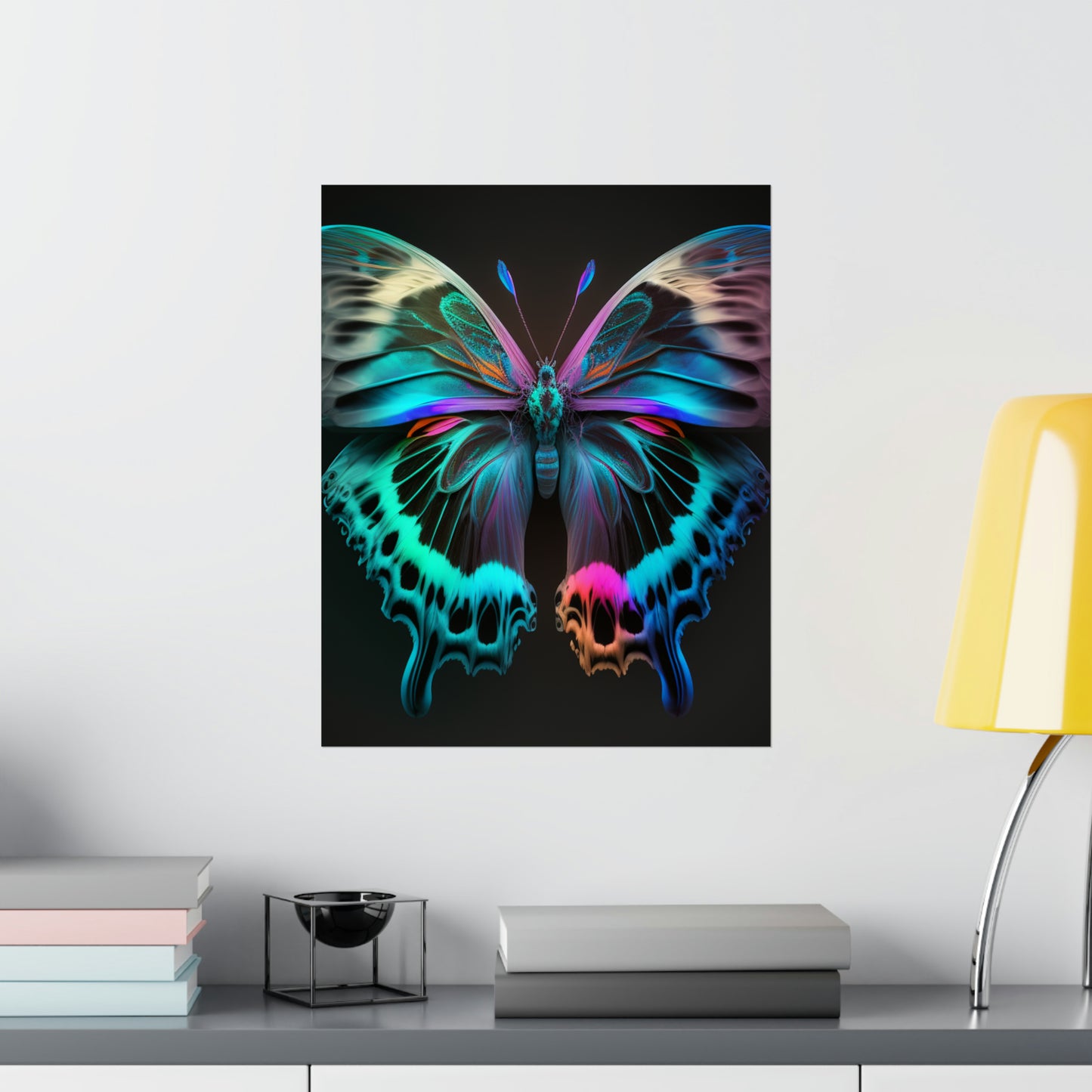 Premium Matte Vertical Posters Raw Florescent Glow 2
