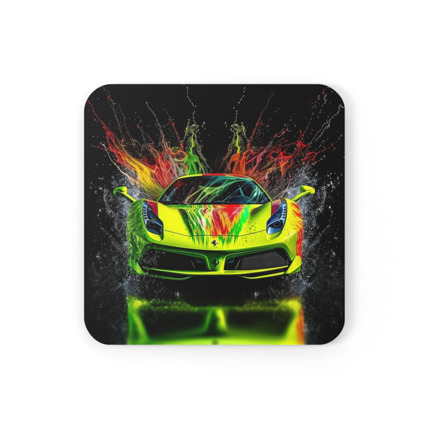 Corkwood Coaster Set Farrari Water 1