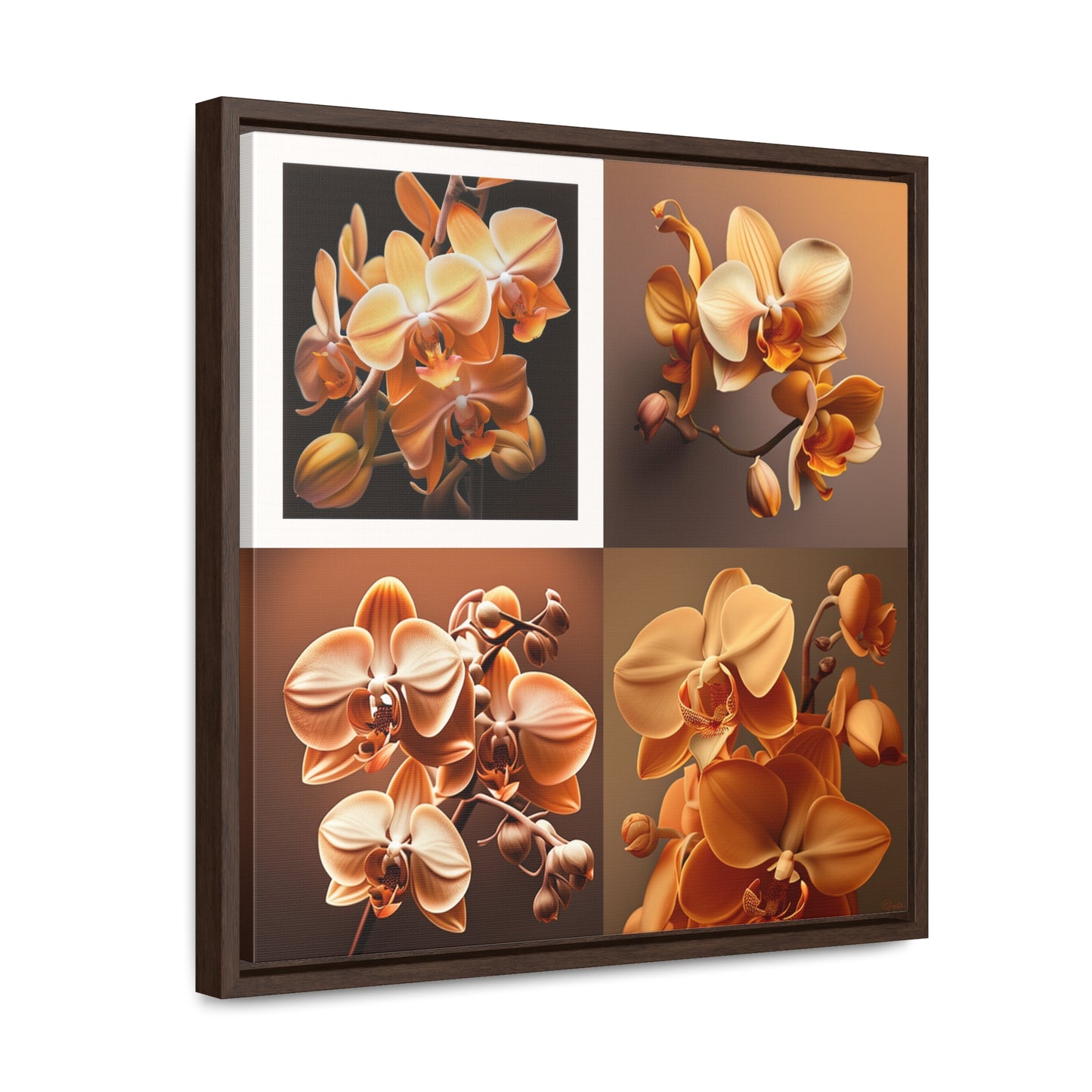 Gallery Canvas Wraps, Square Frame orchid pedals 5