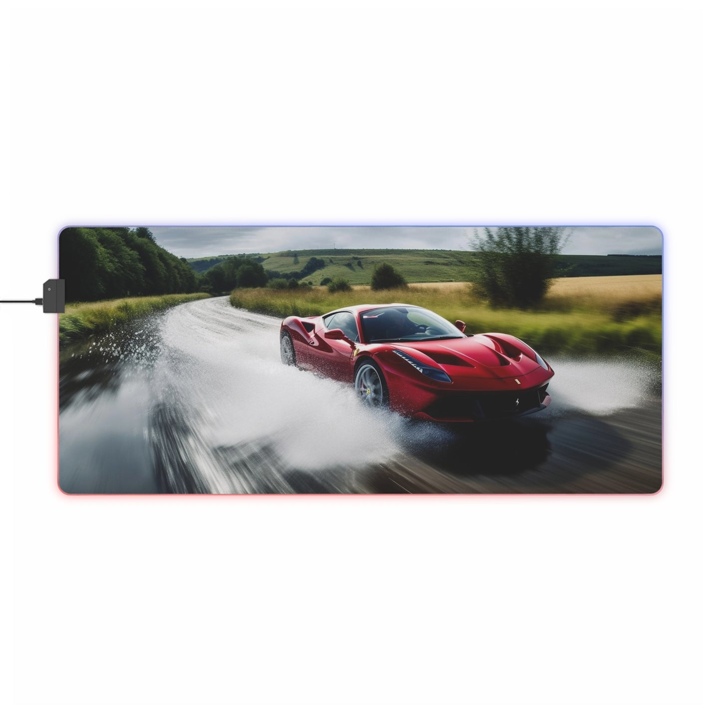 LED Gaming Mouse Pad Water Ferrari Splash 4