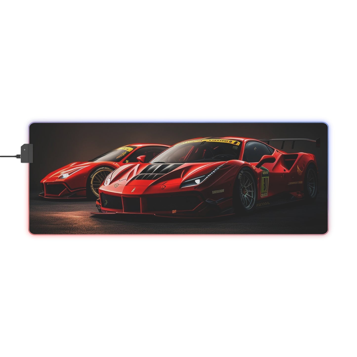 LED Gaming Mouse Pad Ferrari Red 4