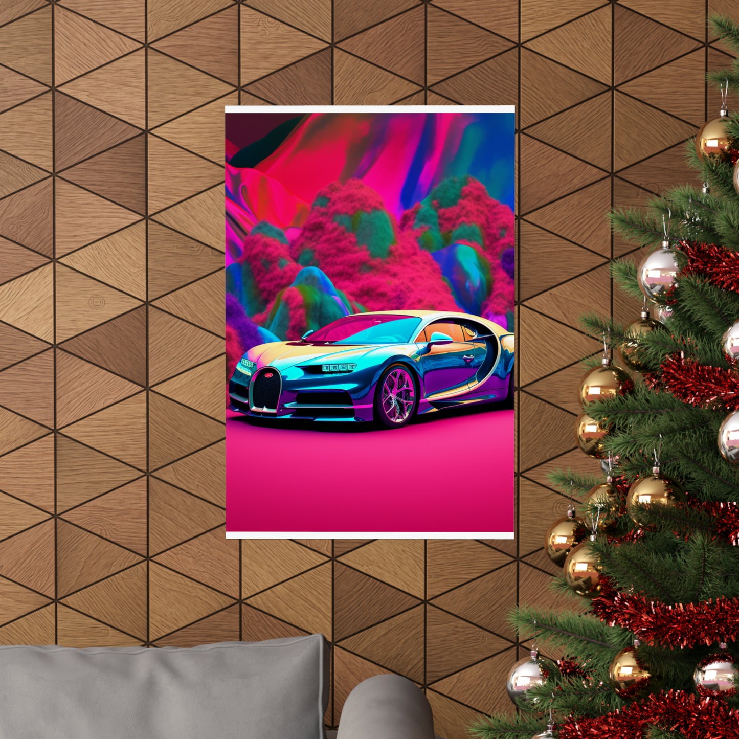 Premium Matte Vertical Posters Florescent Bugatti Flair 4