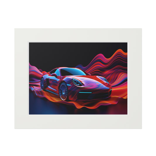 Fine Art Prints (Passepartout Paper Frame) Porsche Water Fusion 4