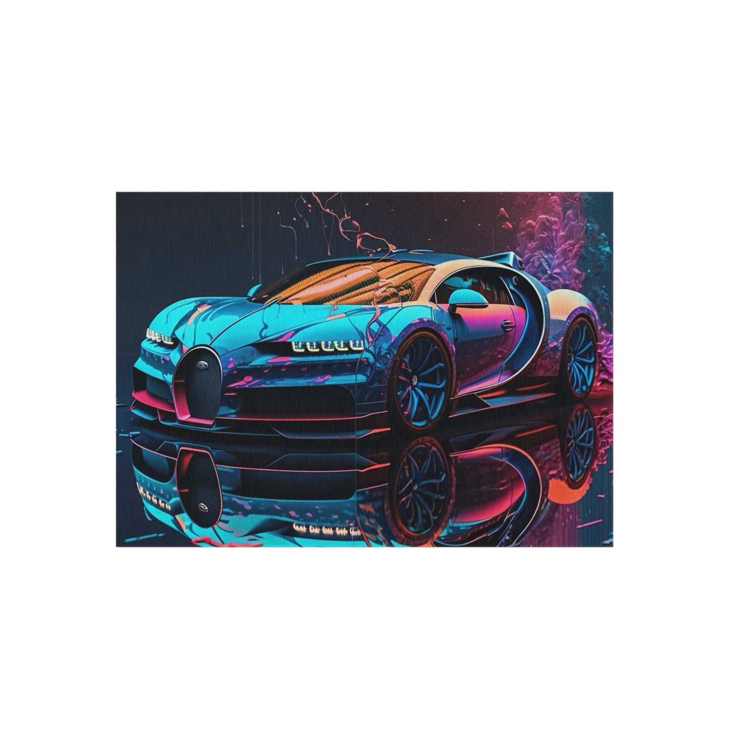 Outdoor Rug  Bugatti Neon Chiron 4