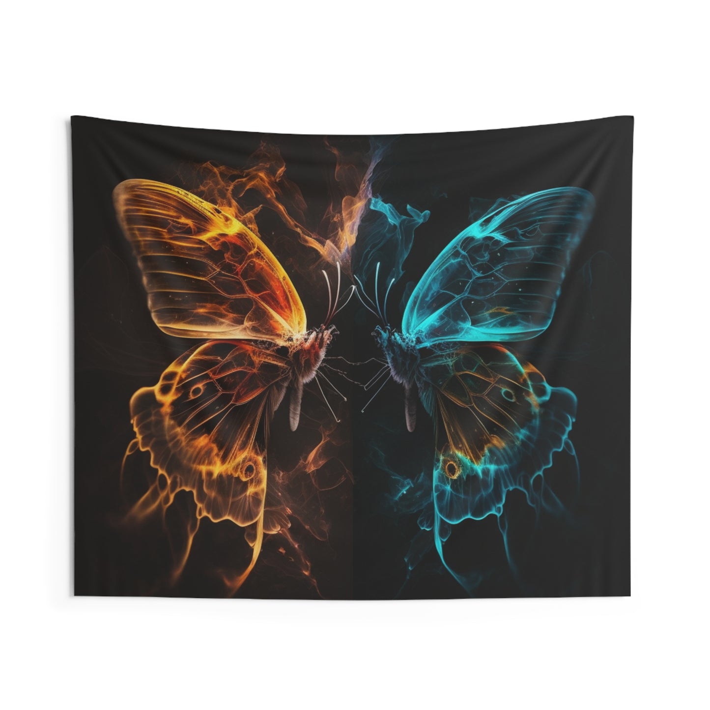 Indoor Wall Tapestries Kiss Neon Butterfly 6