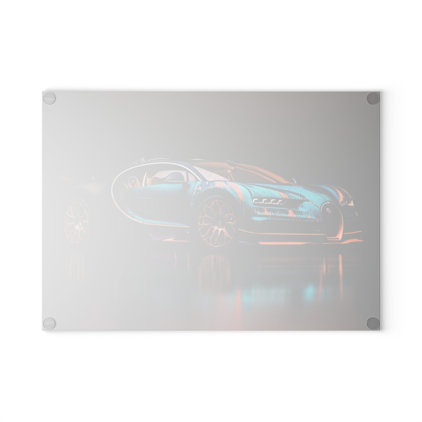 Glass Cutting Board Bugatti Blue 2