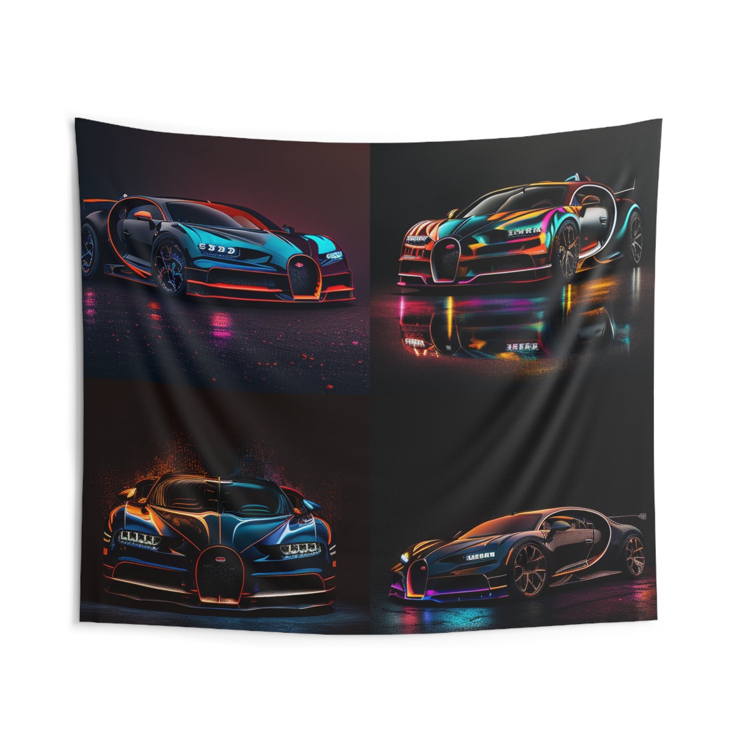 Indoor Wall Tapestries Bugatti Chiron Super 5