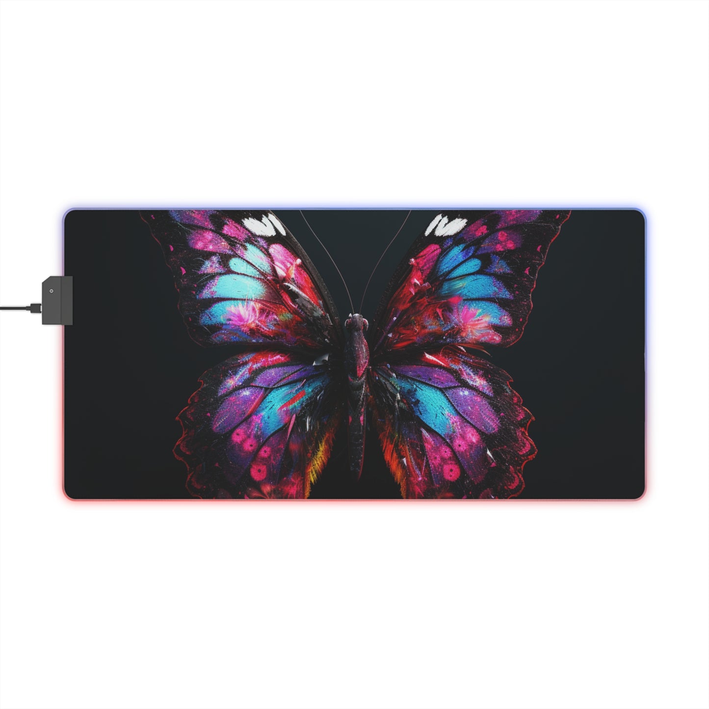 LED Gaming Mouse Pad Hyper Butterfly Real