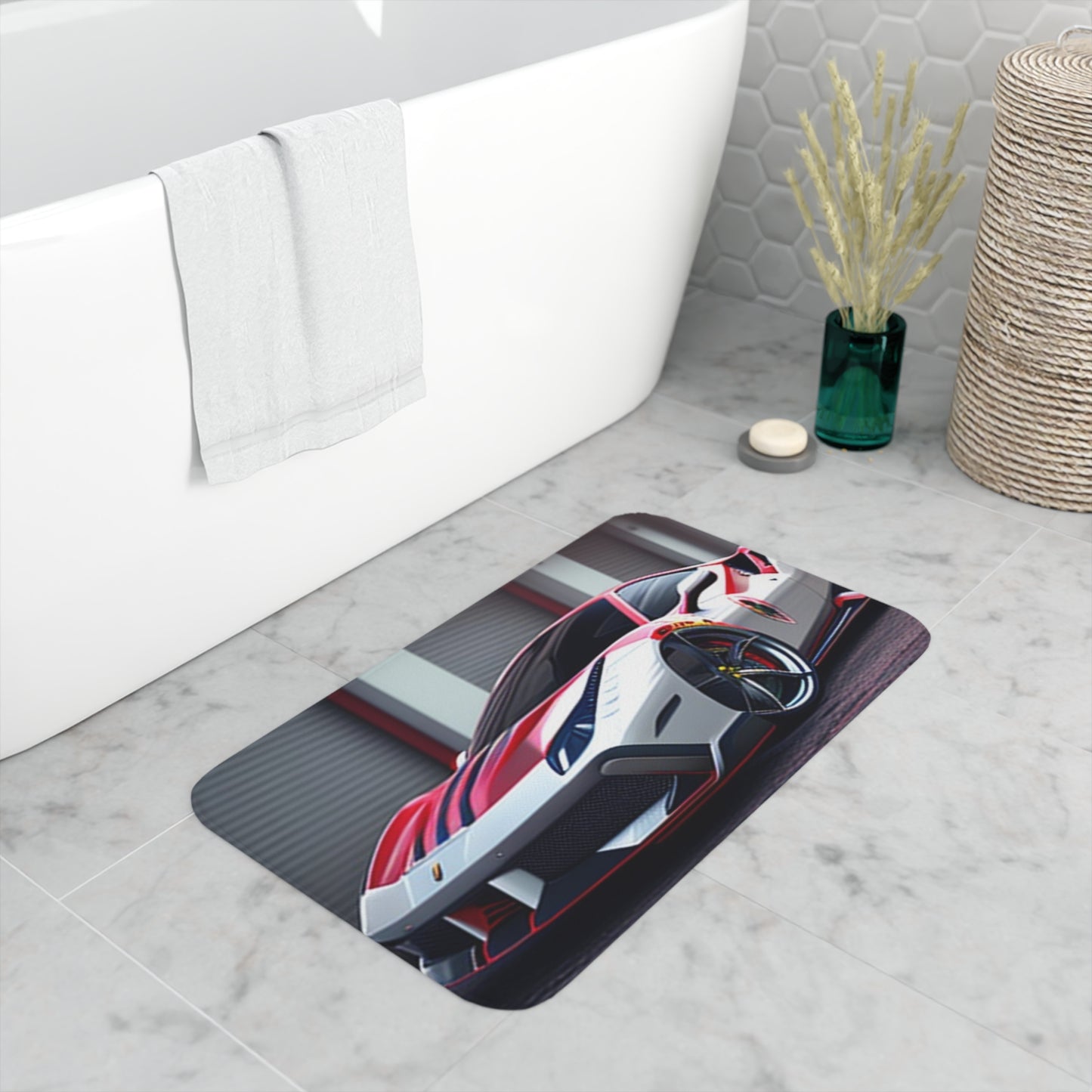 Memory Foam Bath Mat Ferrari Hyper 3