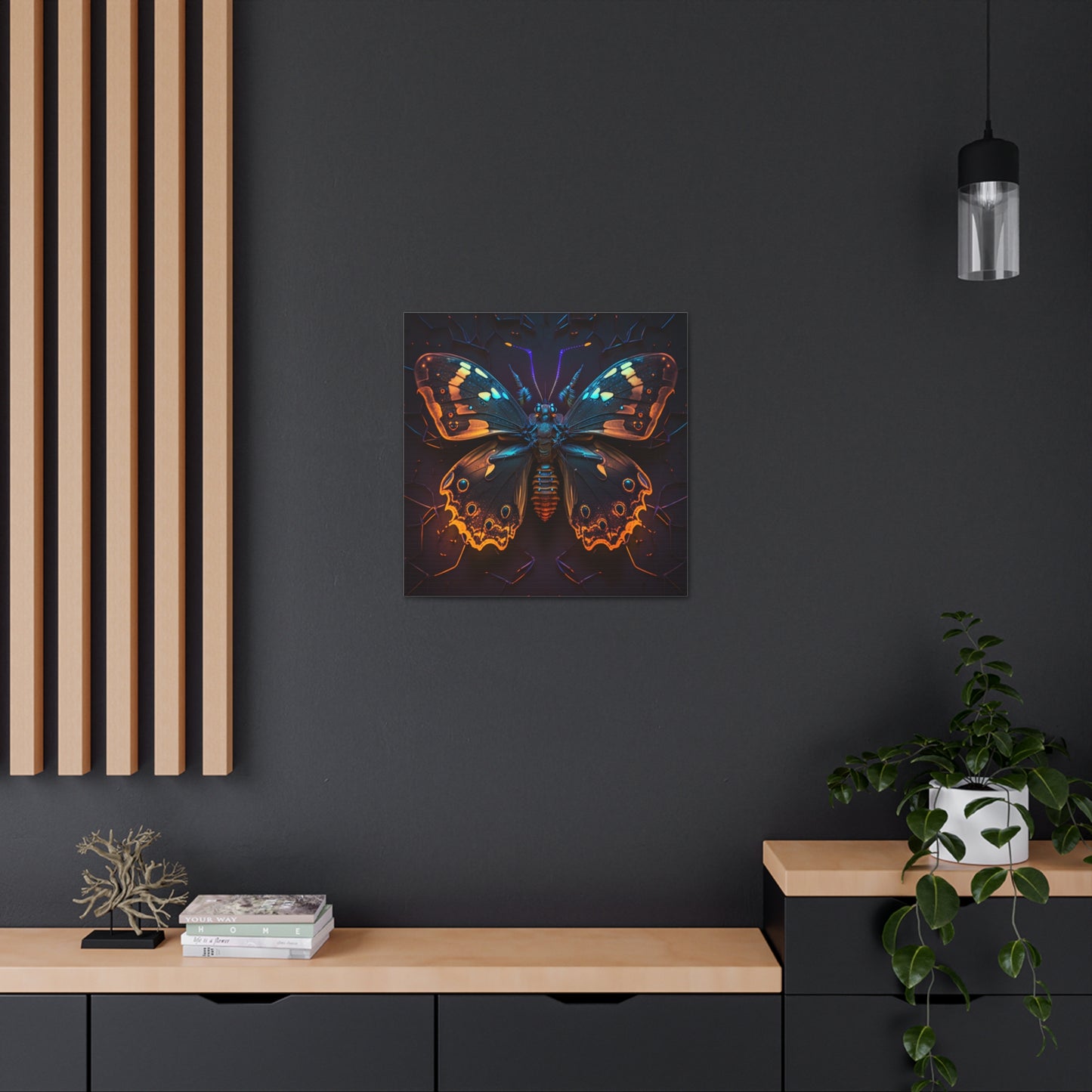 Canvas Gallery Wraps Neon Hue Butterfly 2