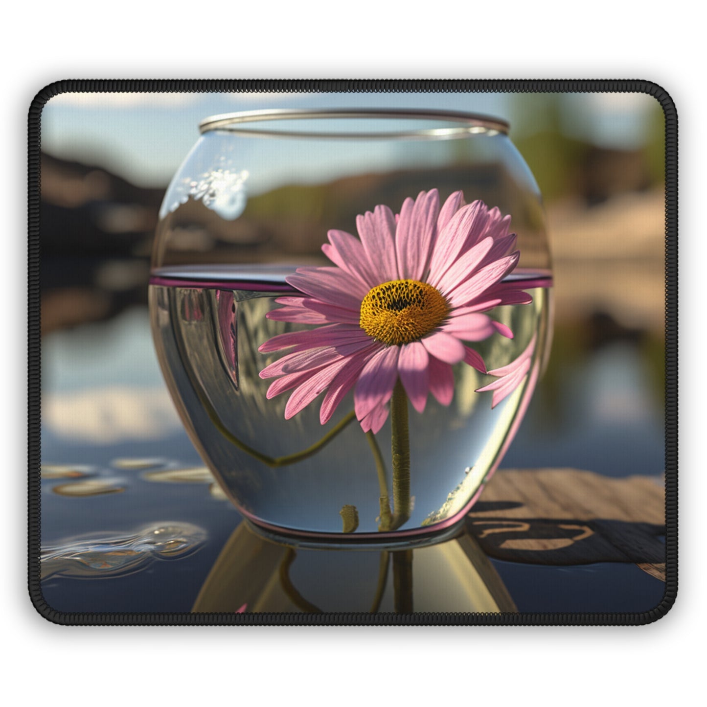 Gaming Mouse Pad  Daisy in a vase 1