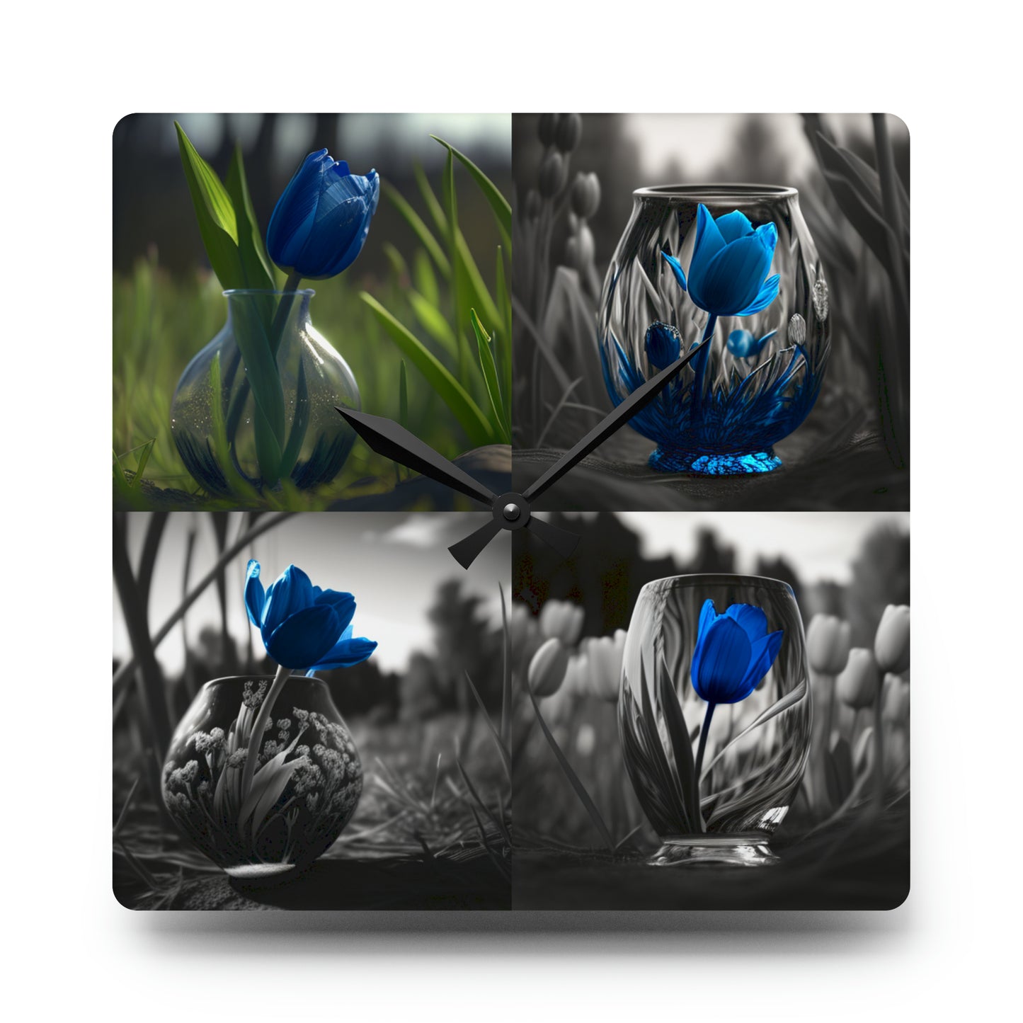 Acrylic Wall Clock Tulip 5