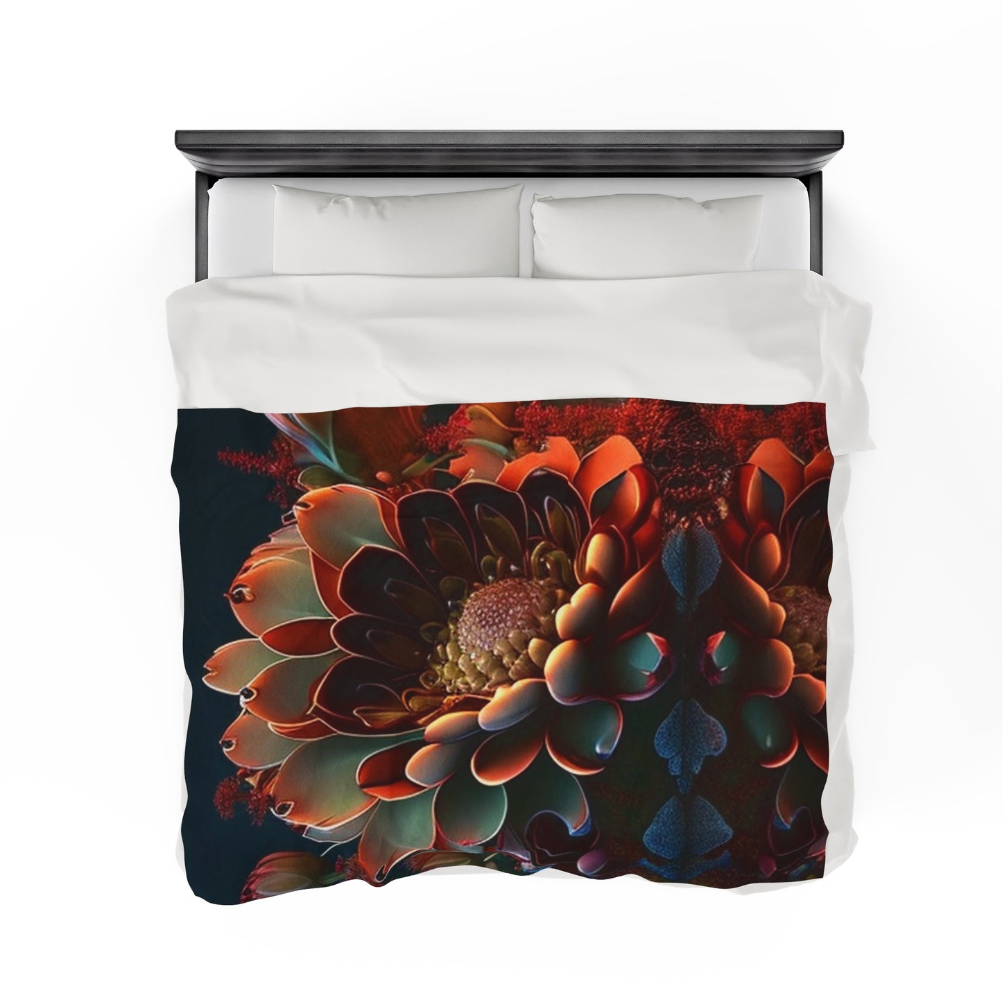 Velveteen Plush Blanket Flower Arangment 4