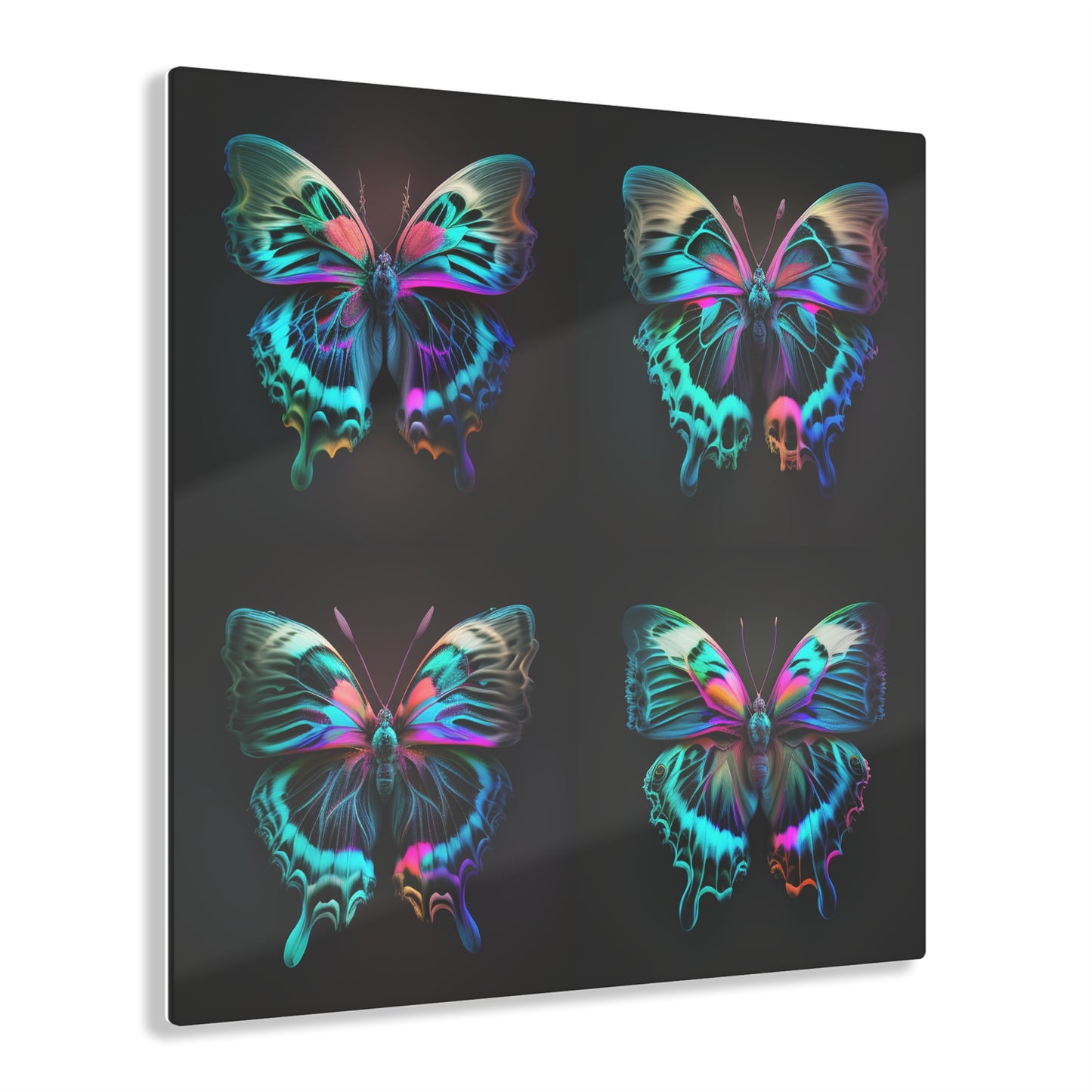 Acrylic Prints Neon Butterfly Fusion 5