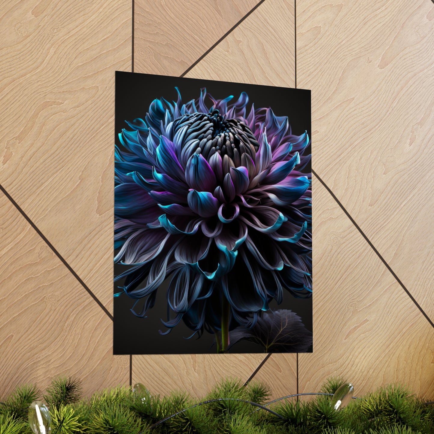 Premium Matte Vertical Posters Dahlia Purple 3