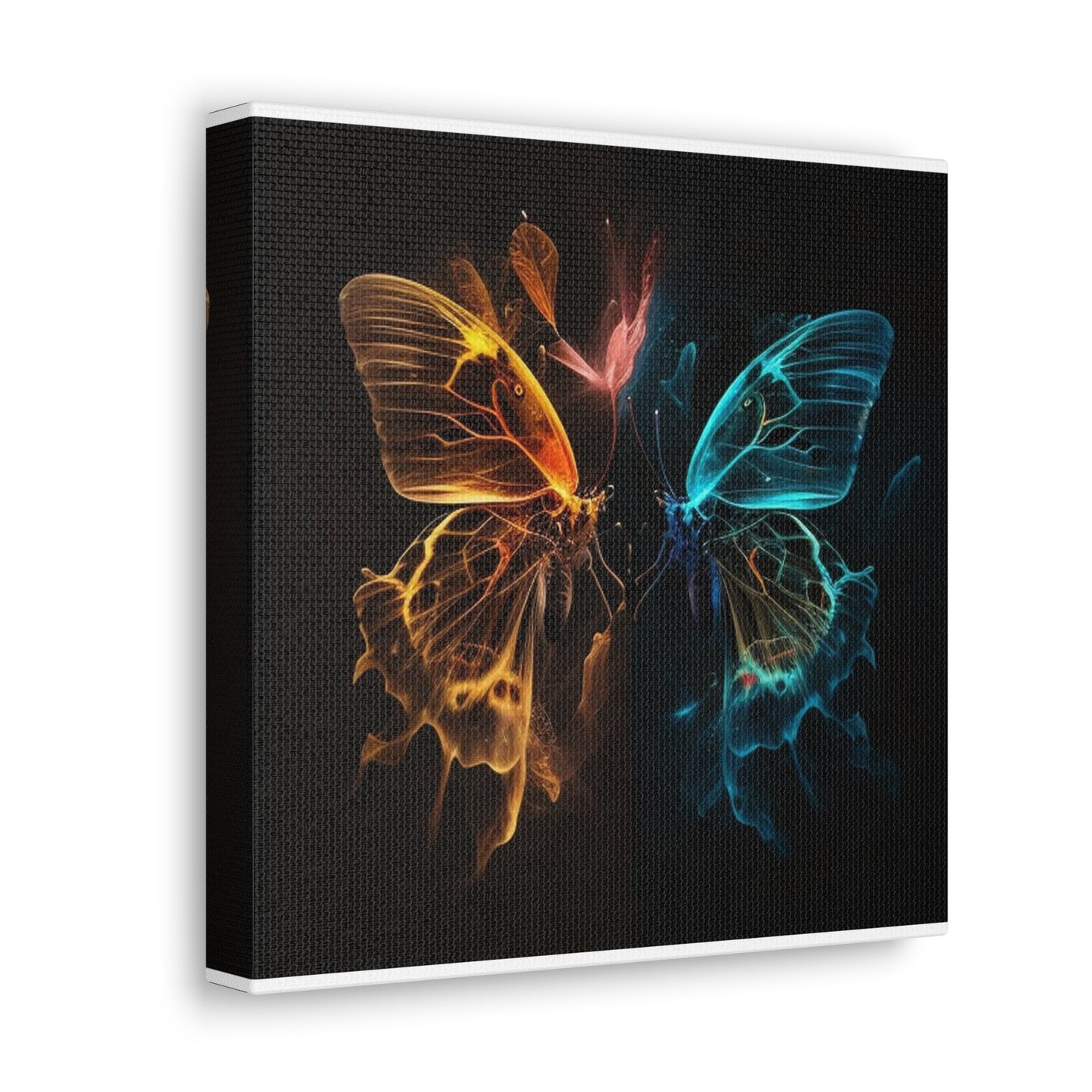 Canvas Gallery Wraps Kiss Neon Butterfly 4