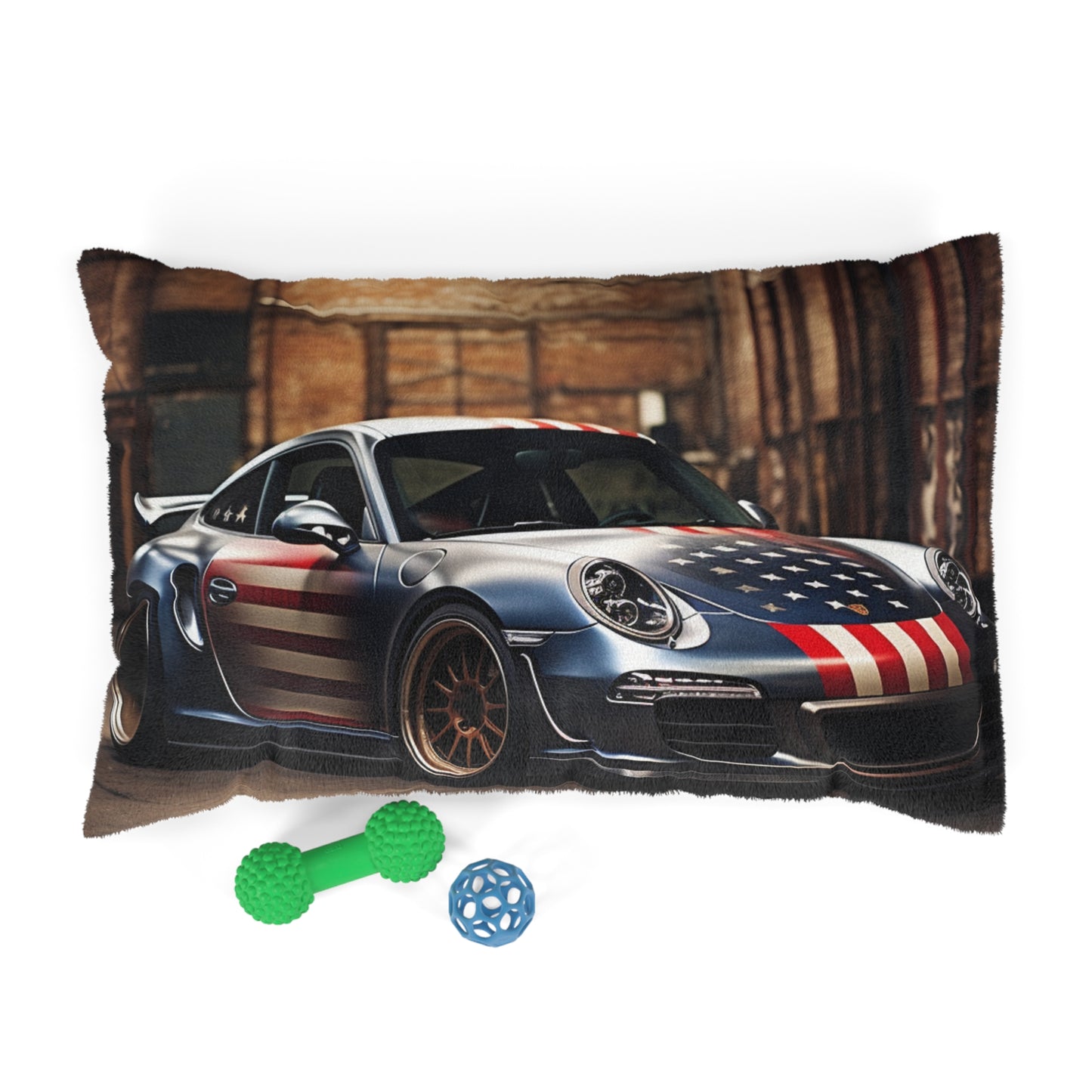 Pet Bed American Flag Porsche 1