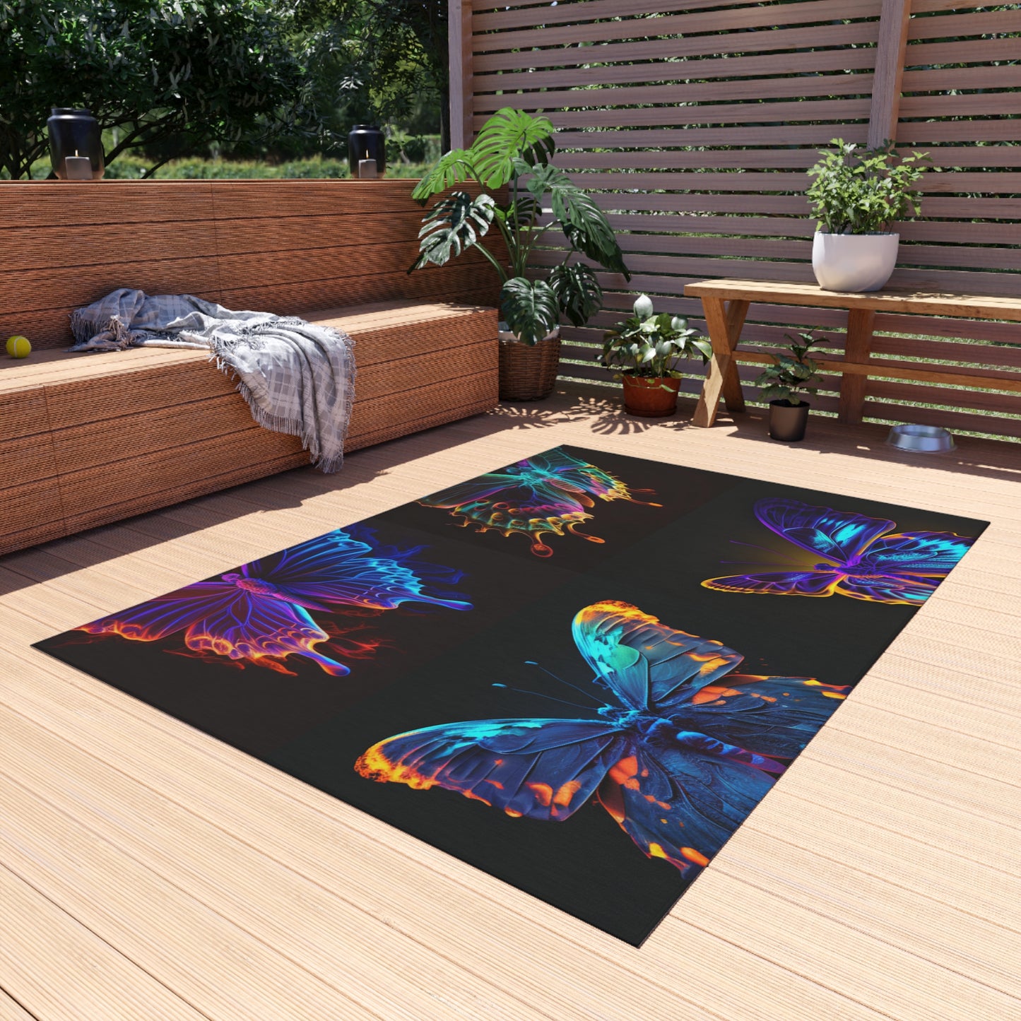 Outdoor Rug  Thermal Butterfly 5