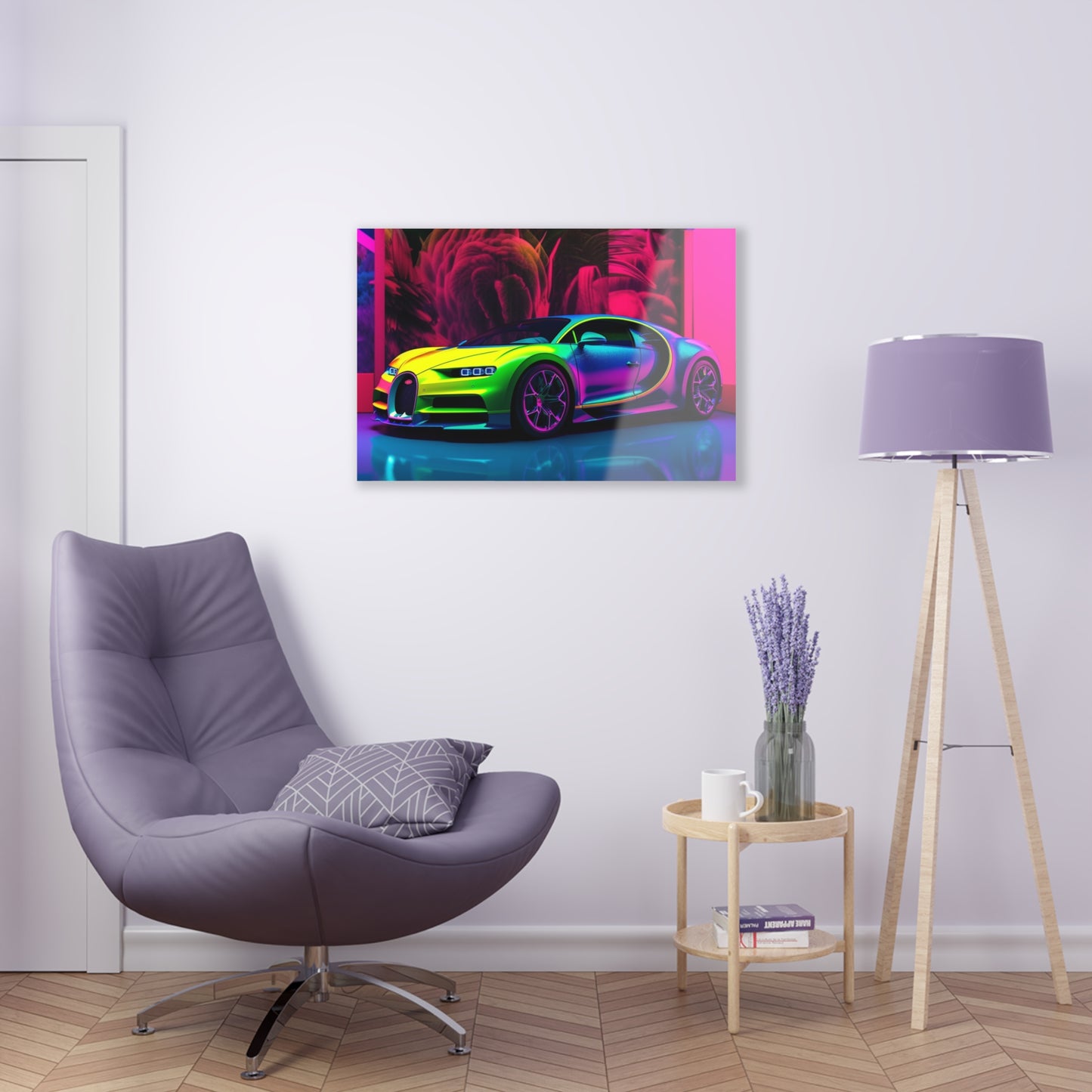 Acrylic Prints Florescent Bugatti Flair 1