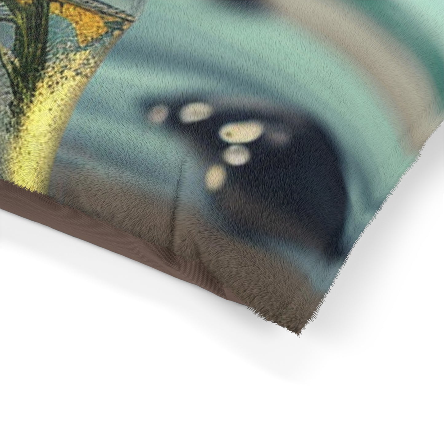 Pet Bed Yellow Hibiscus glass 3