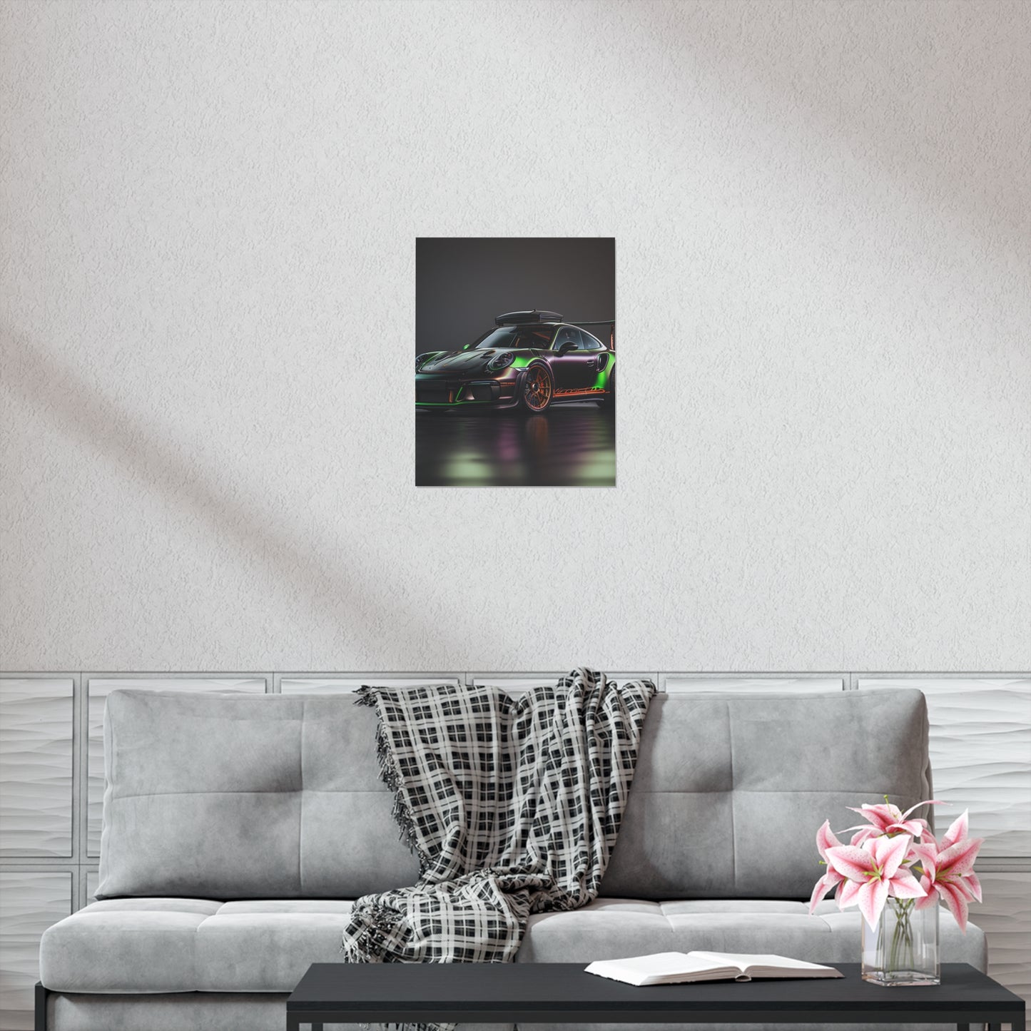 Premium Matte Vertical Posters Porsche Color 2